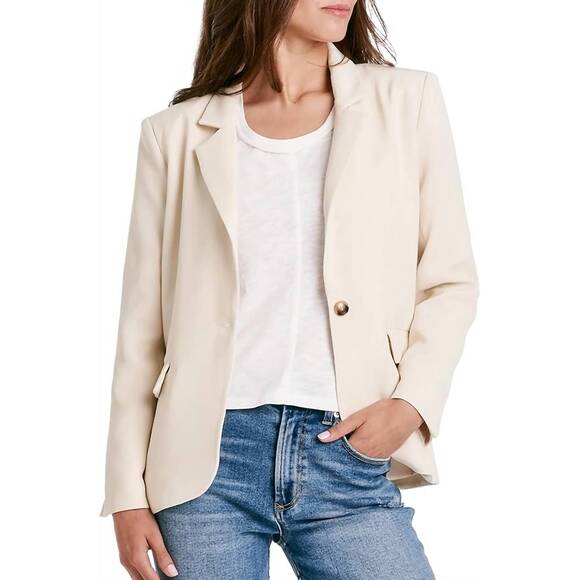 NEW ANOTHER LOVE berkley long sleeve blazer in birch